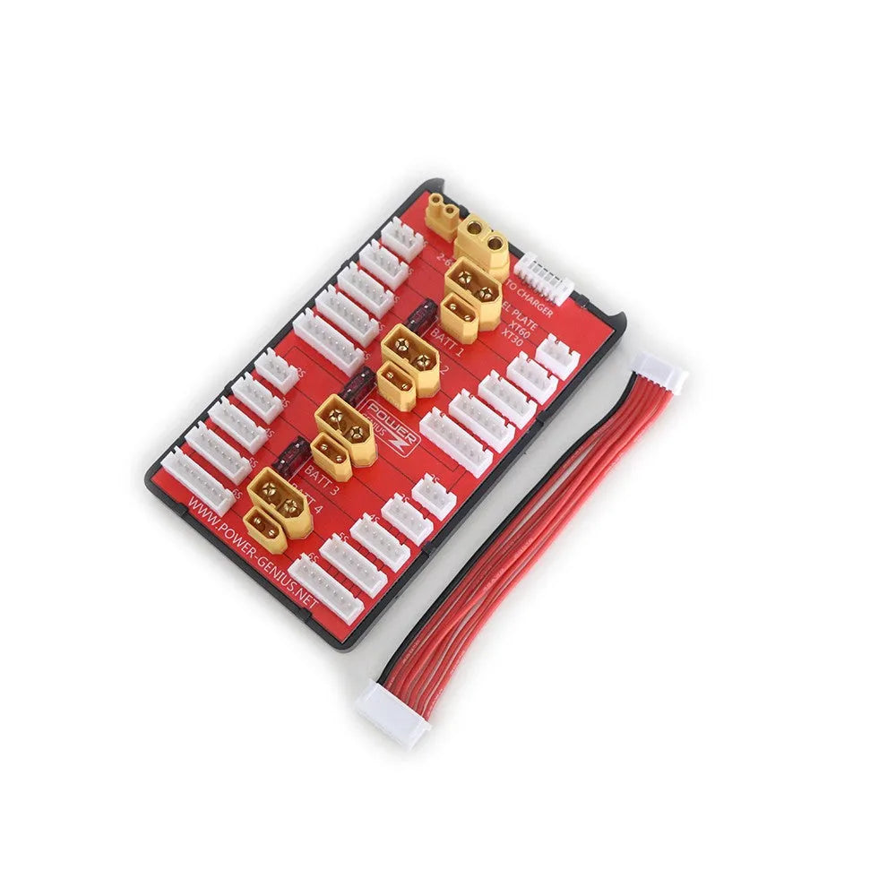 XT30 XT60 Lipo Battery Parallel Charging Board - 2 in 1 Balance Board for 2S-6S RC Drone Batteries | Safe Parallel Charging Solution for FPV Racing & RC Hobbyists