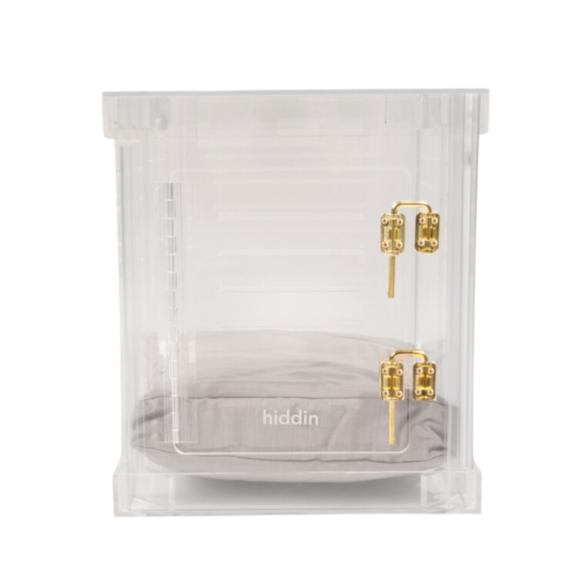 Clear Plastic Dog Crate with Removable Gate - Portable Pet Carrier for Small to Medium Dogs - Perfect for Travel, Training & Home Use
