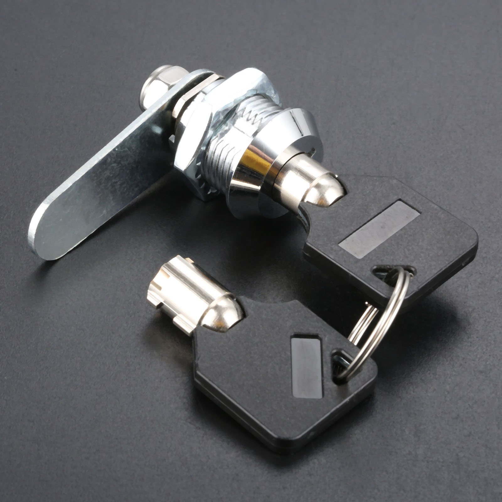 16mm Zinc Alloy Drawer Tubular Lock with 2 Keys - Secure Cam Cylinder for Mailbox, Cabinet, Tool Box & Door Hardware (Ideal for Home, Office & Storage Security)