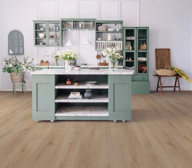 Coretec Plus Enhanced Linford Oak 7x60 Waterproof Luxury Vinyl Plank Flooring - Perfect for Living Rooms, Kitchens & High-Traffic Areas