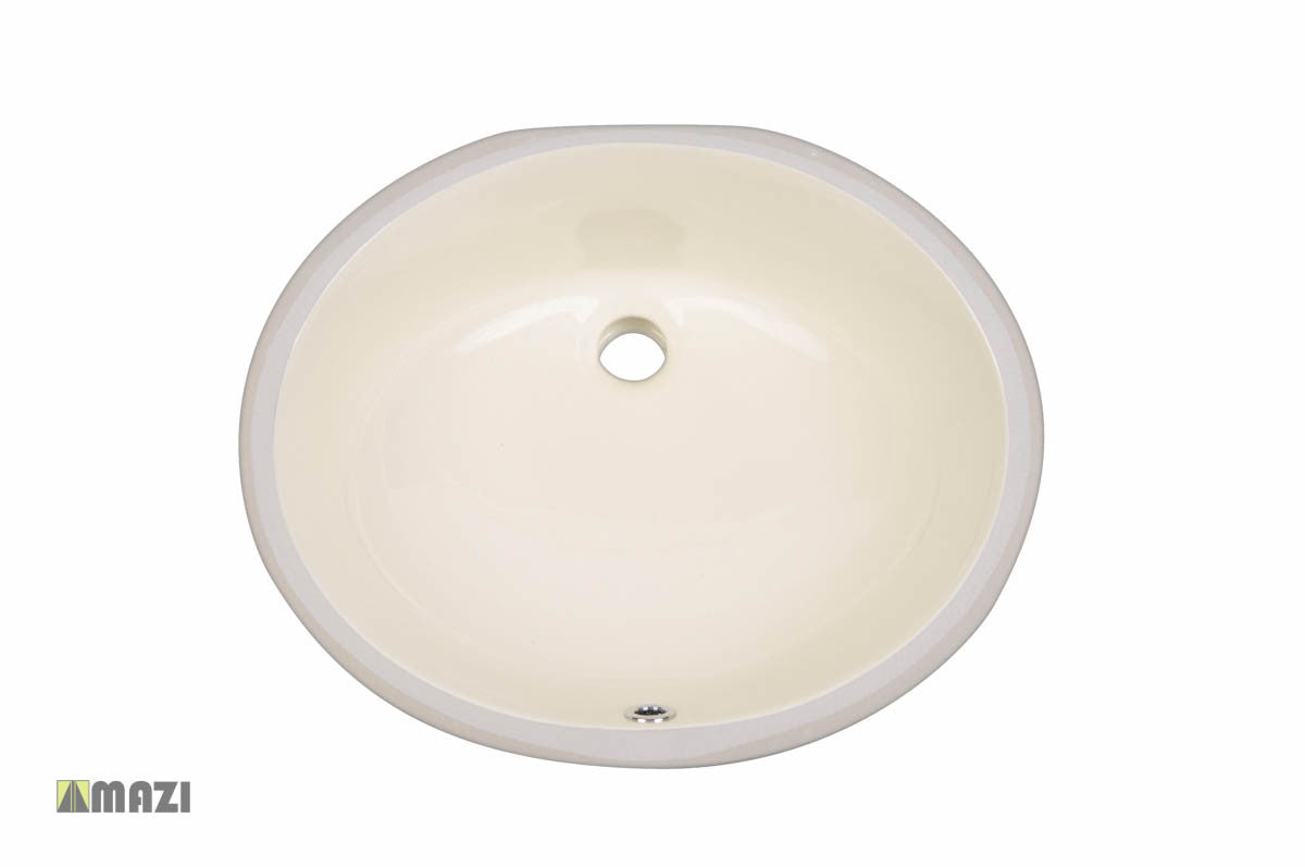 Premium Ceramic Undermount Bathroom Sink - 16