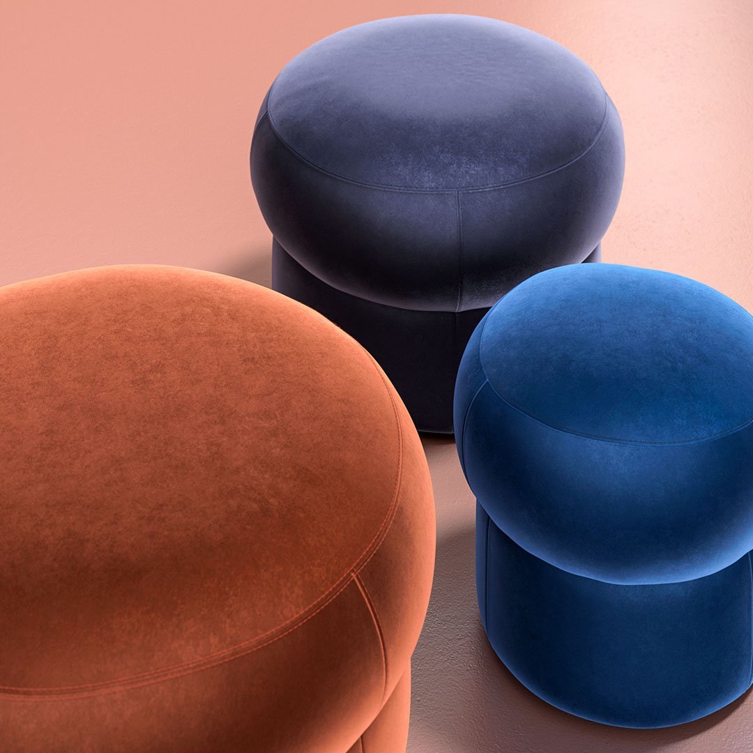 Sylvain Willenz Cepe Pouf Arrmet - Modern Designer Ottoman for Living Room, Bedroom & Office - Stylish Footrest and Extra Seating