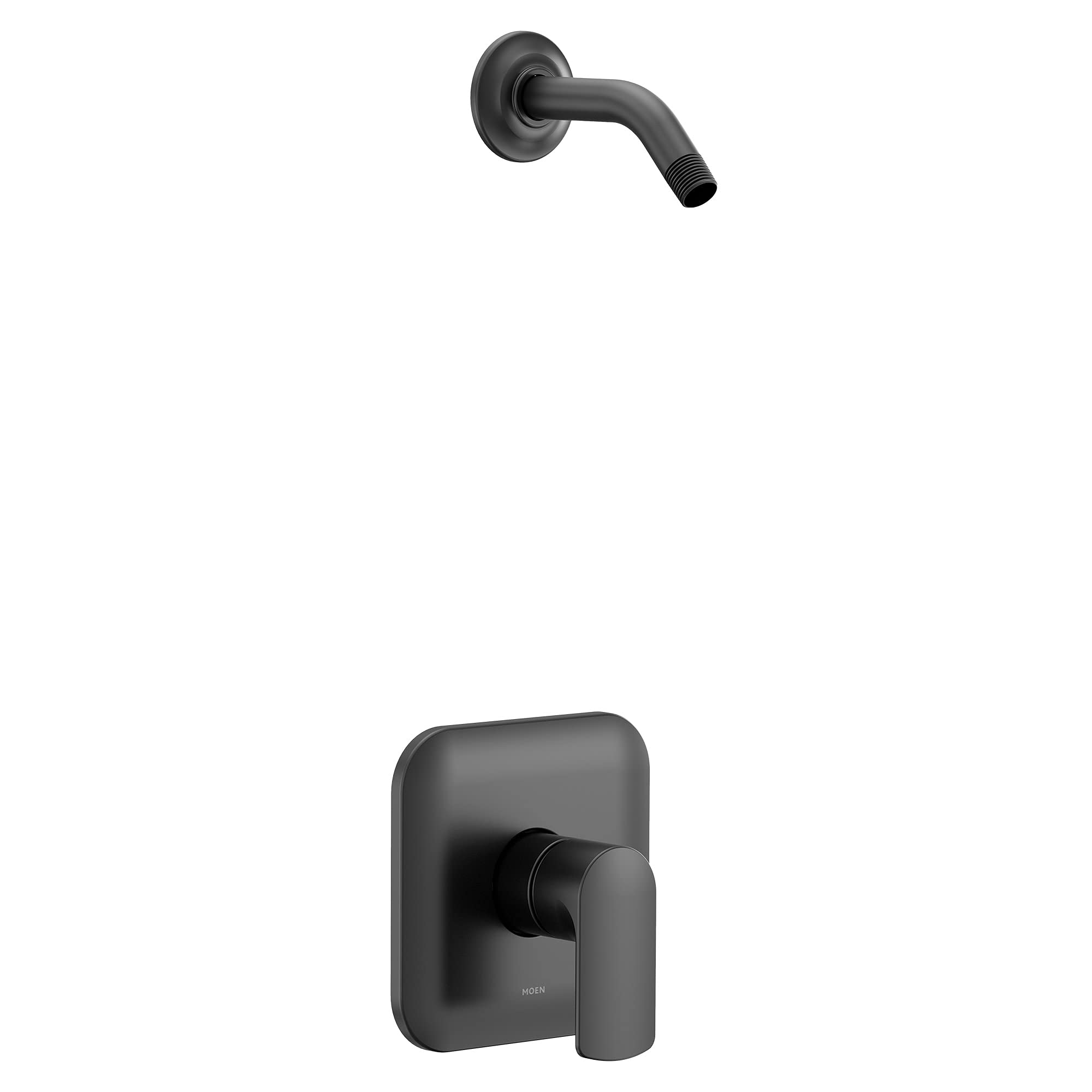 Moen UT2812NHBL Rizon M-CORE 2-Series 1-Handle Shower Trim Kit with Valve Required in Matte Black - Modern Bathroom Upgrade for Luxurious Shower Experience