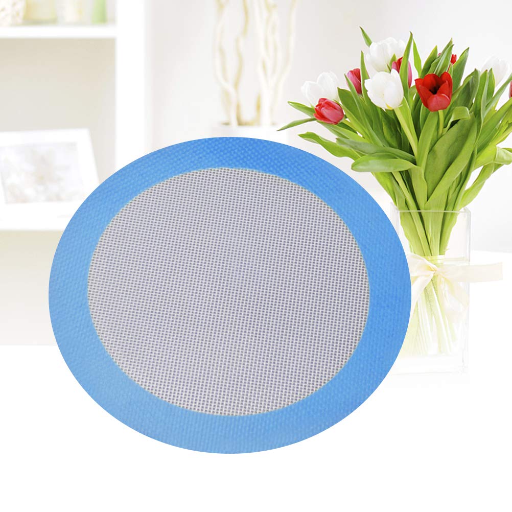 2-Pack Silicone Baking Mats - Non-Stick Round Baking Pan Liners for Tortillas, Cakes, Pastries & BBQ - Heat-Resistant & Reusable Bakeware for Oven, Grill & Fryer - Perfect for Baking, Roasting & Grilling