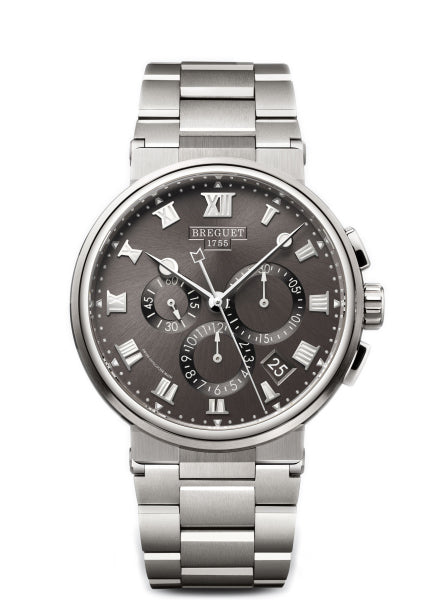 Breguet Marine 5527 Titanium Chronograph Men's Watch - Luxury Waterproof Dive Watch for Business, Sports & Formal Occasions