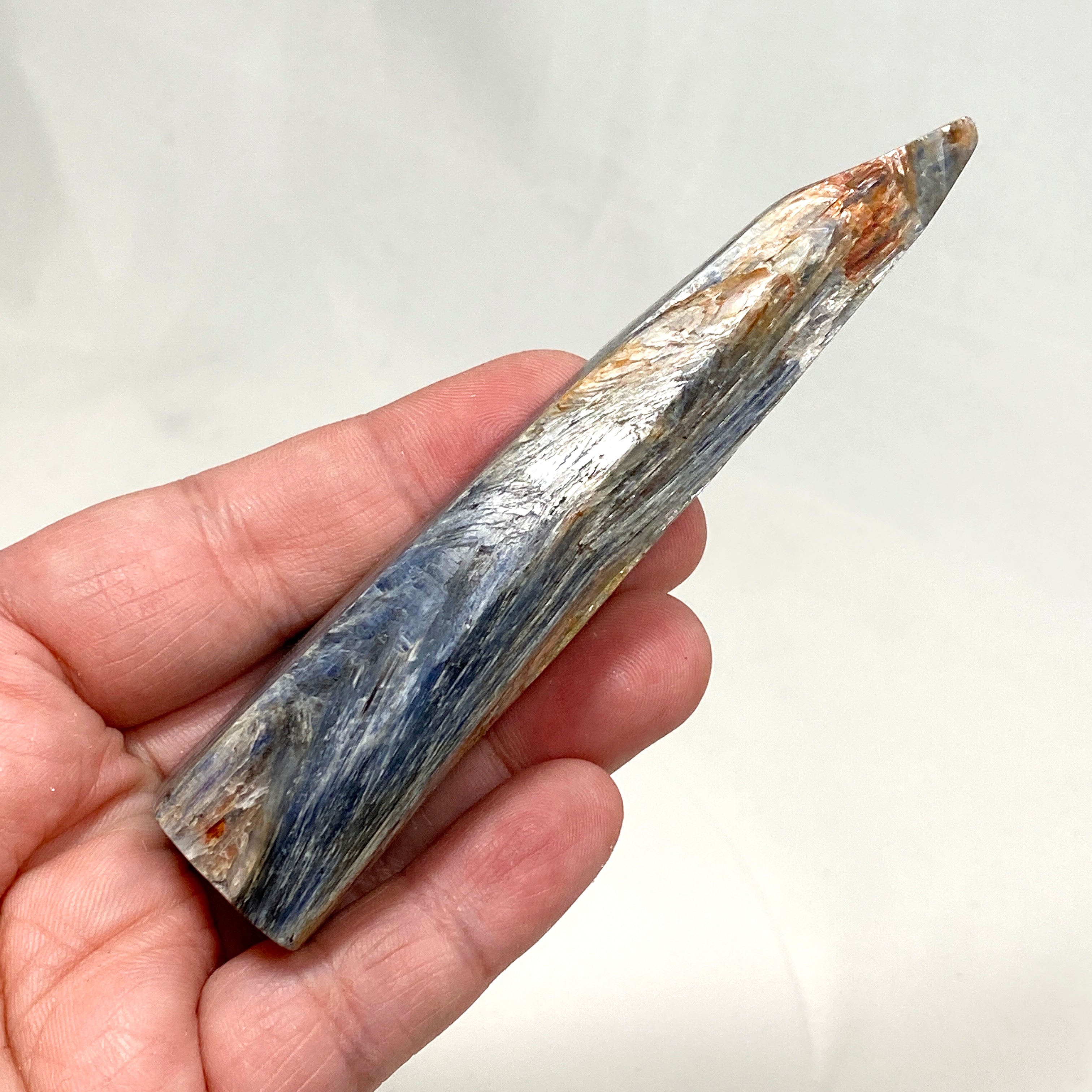 Blue Kyanite Polished Point Healing Crystal - Natural Stone for Meditation, Energy Work & Chakra Balancing (BKY 10) - Perfect for Home Decor, Yoga Spaces & Spiritual Gifts