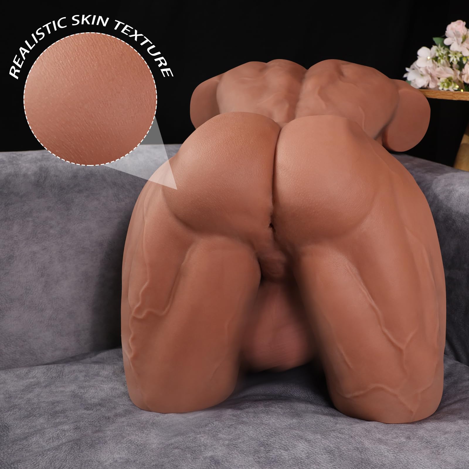 Realistic 36LB Male Torso Sex Doll with 8