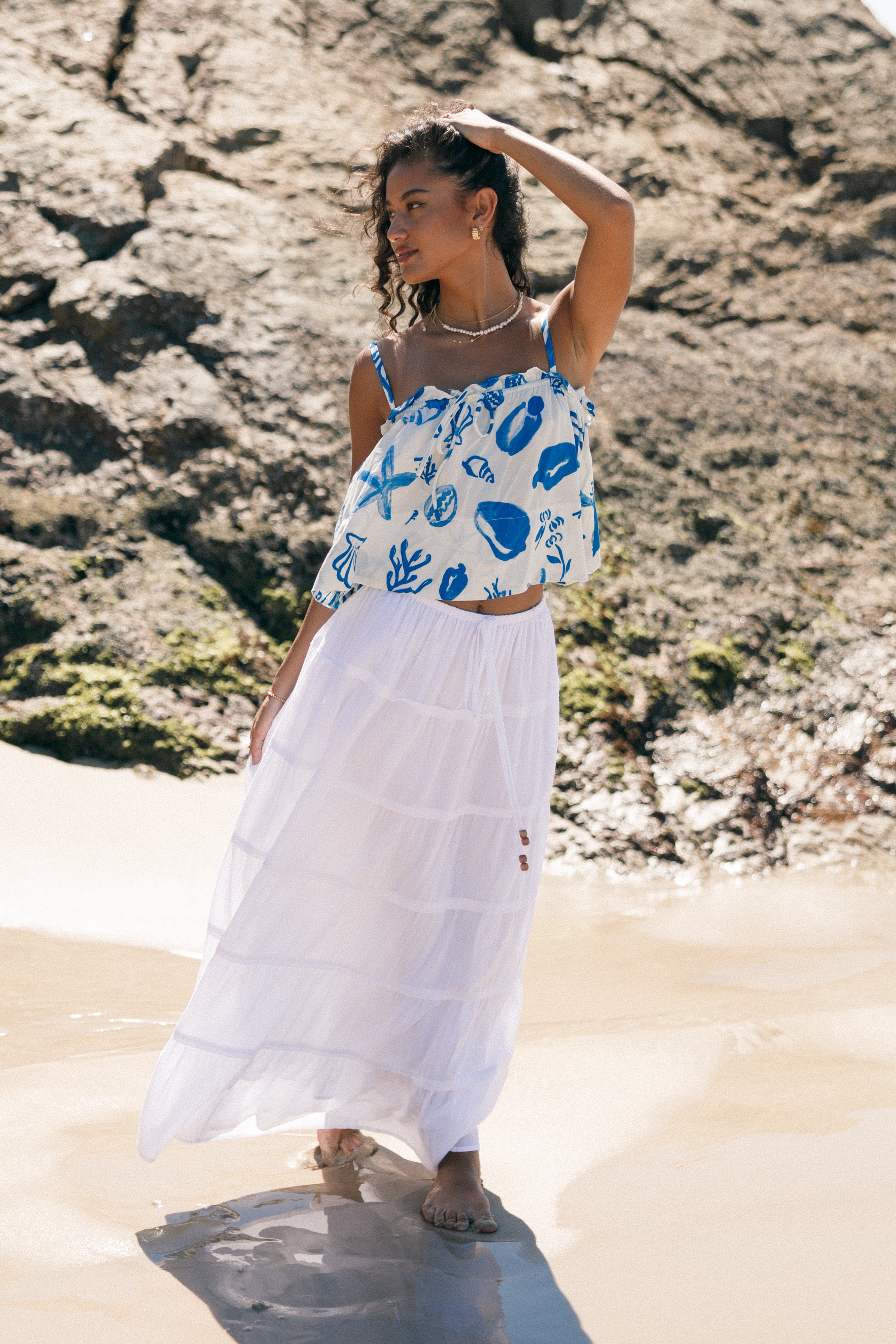 Airlie Top for Women - Soft & Comfortable Blue Blouse for Casual Wear | Perfect for Office, Date Night & Everyday Outfits