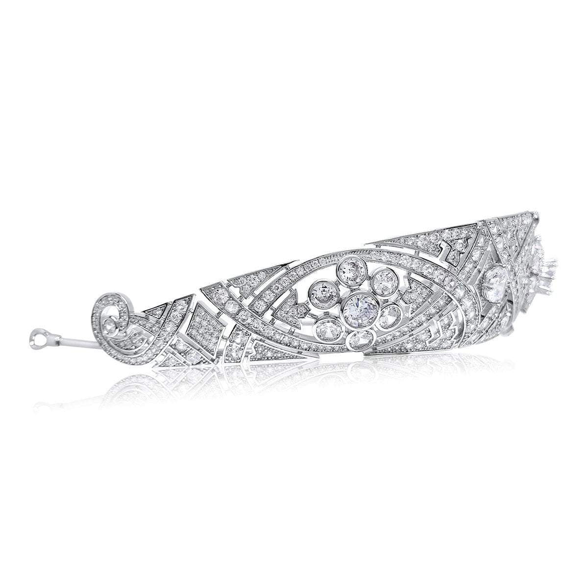 Nora Luxury Bandeau Tiara - Elegant Rhinestone Headband for Women | Perfect for Weddings, Prom, Pageants & Special Occasions