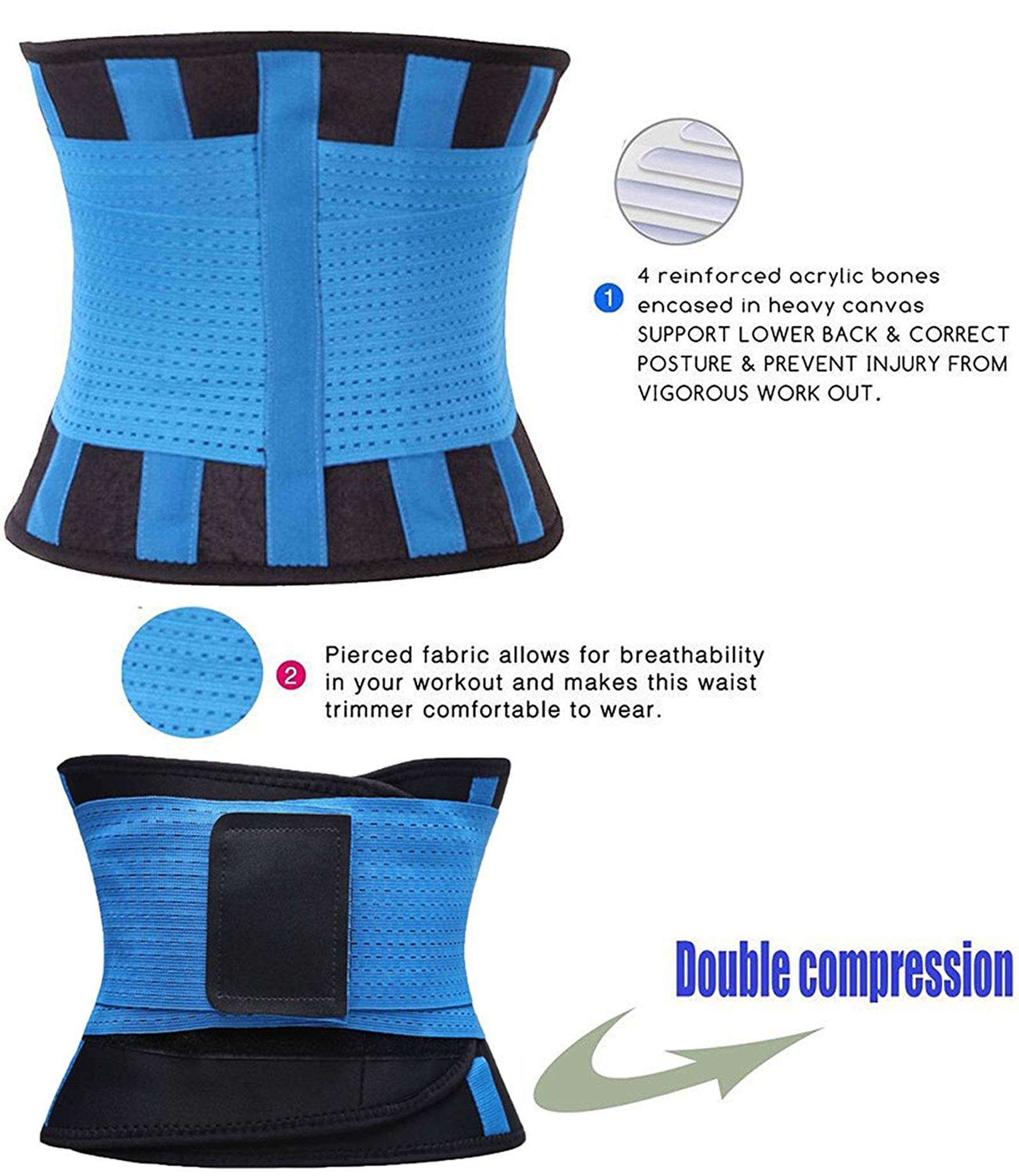 VENUZOR Waist Trainer Belt for Women - Slimming Waist Cincher & Body Shaper - Adjustable Sport Girdle Belt for Workout & Postpartum Recovery - Tummy Control & Back Support for Daily Wear & Fitness