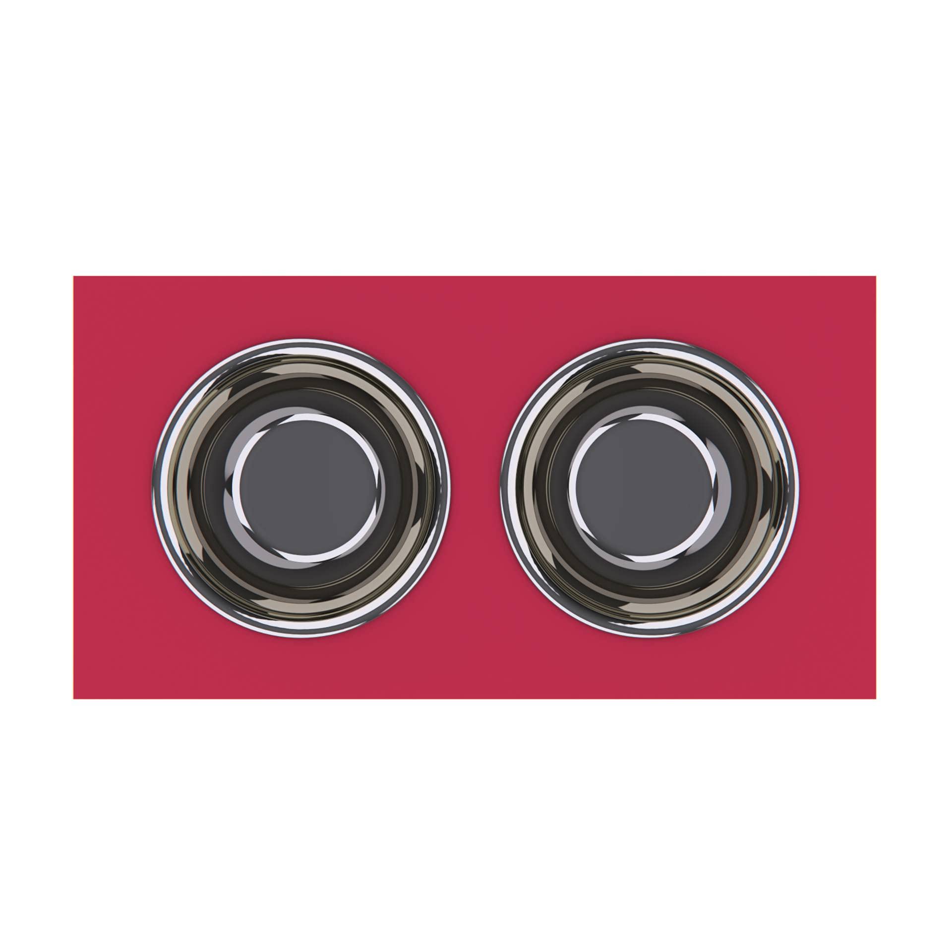 Personalized Elevated Dog Bowl Stand for Large, Medium, Small & X-Small Dogs - Stainless Steel Food & Water Bowls with Internal Storage - Raised Pet Dish for Better Digestion & Comfort (Medium, Magenta) - Perfect for Kitchen, Living Room or Outdoor Use