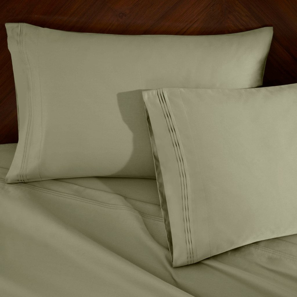 Premium 1000 Thread Count Egyptian Cotton Sheet Set - Eco-Friendly, Breathable & Hypoallergenic - Perfect for Luxury Bedrooms & Hot Sleepers