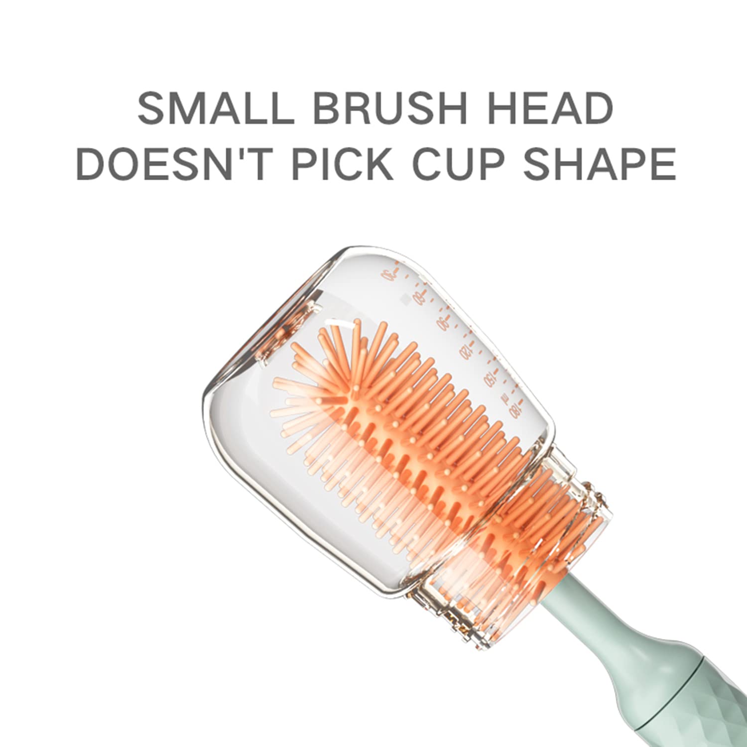QIUXQIU Rechargeable Electric Bottle Brush - Baby Bottle Cleaner with Nipple & Straw Brush - Pink Battery-Powered Cleaning Brush for Baby Bottles, Sippy Cups & Pacifiers - Perfect for Pregnant Women & New Moms - Ideal for Nursery, Daycare & Travel Use