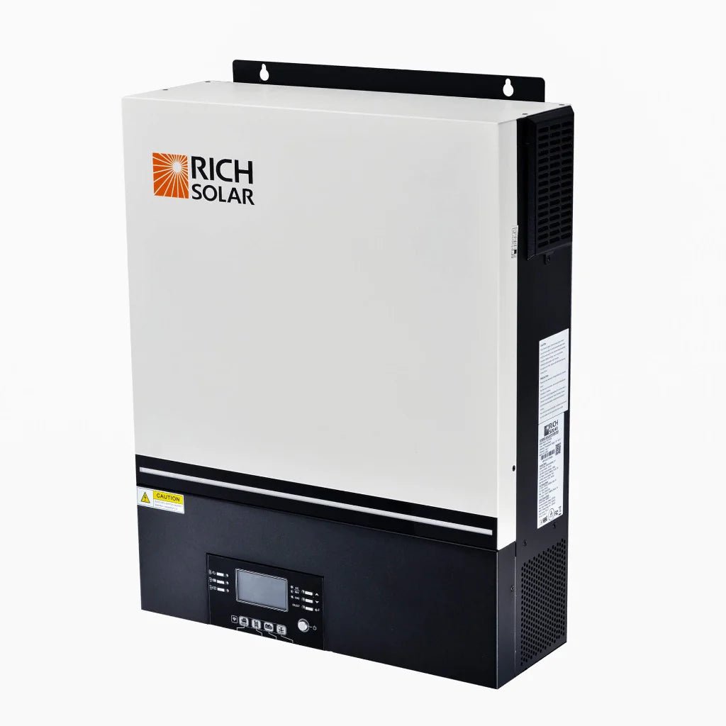 Rich Solar 6500 Watt (6.5KW) 48V Off-Grid Hybrid Solar Inverter for Home, RV & Cabin - Pure Sine Wave Power Converter with MPPT Charger | Backup Energy Solution for Power Outages & Off-Grid Living