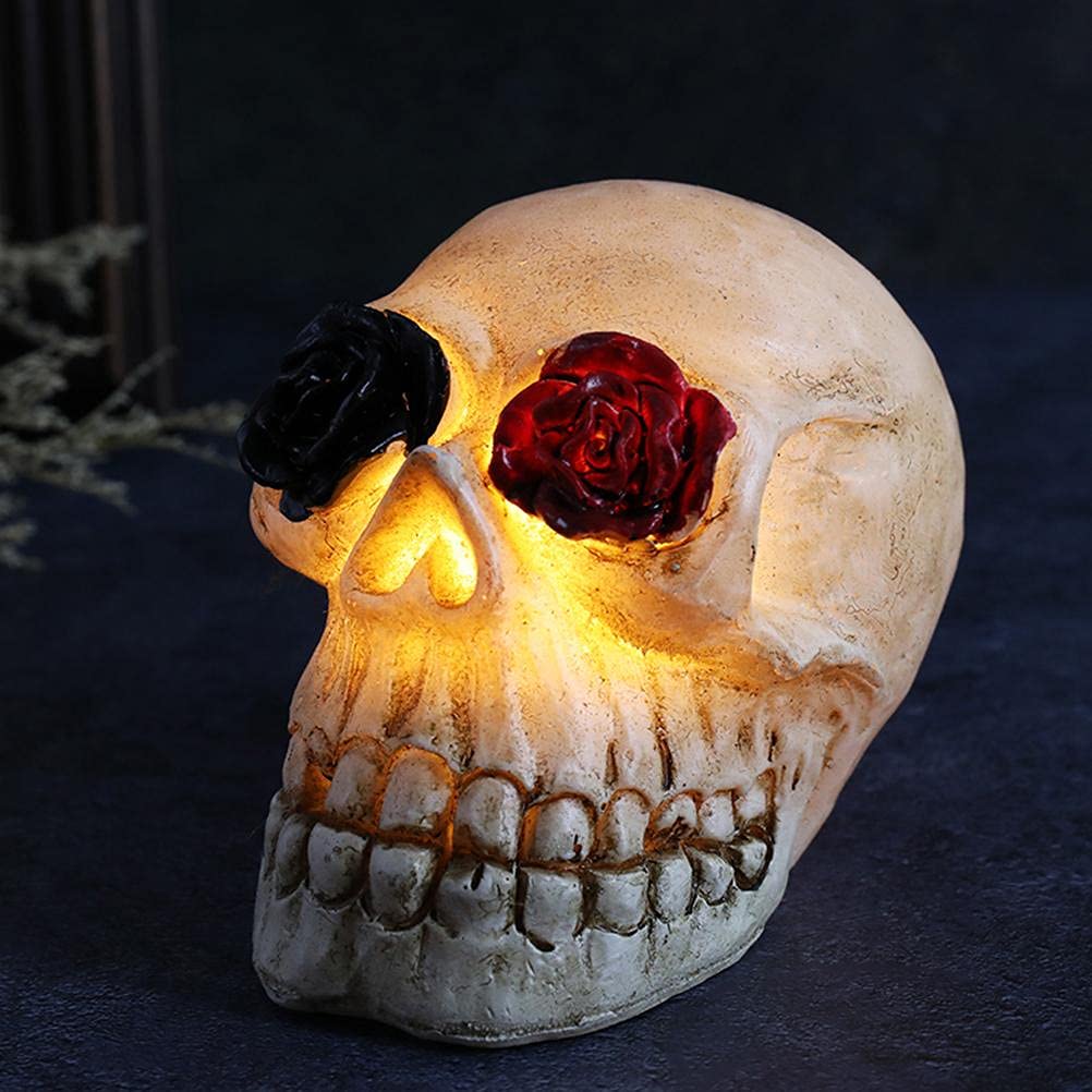 Osuner Skeleton LED Light Bar - Halloween Decorations for Yard, Desk, Windowsill - Spooky Party Lighting for Halloween Costume Parties & Home Decor