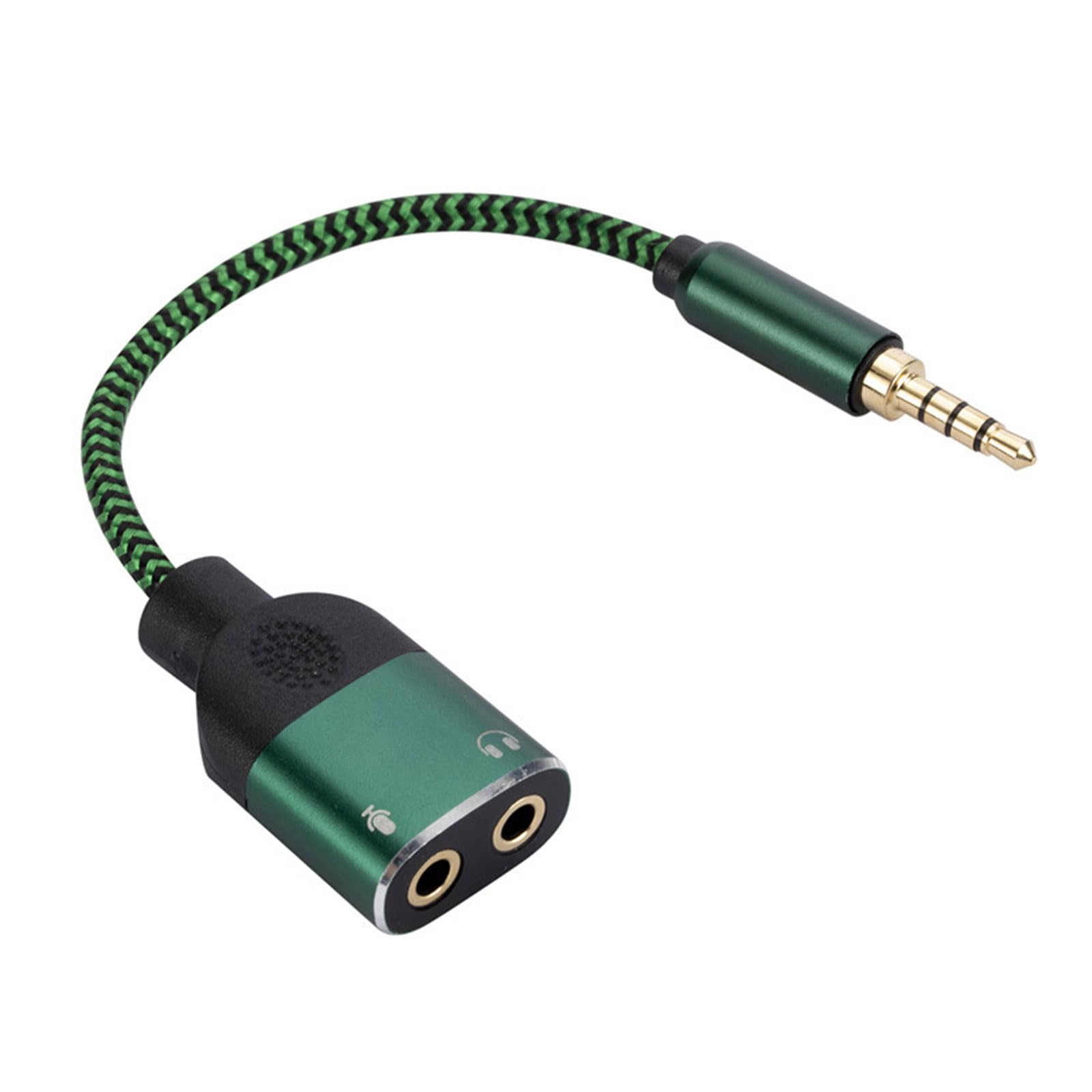 HIOPOIUYT Plug and Play USB Sound Card with 3.5mm Audio Jack - USB to Headphone Adapter for PC/Laptop - No Driver Required - Perfect for Gaming, Streaming & Conference Calls