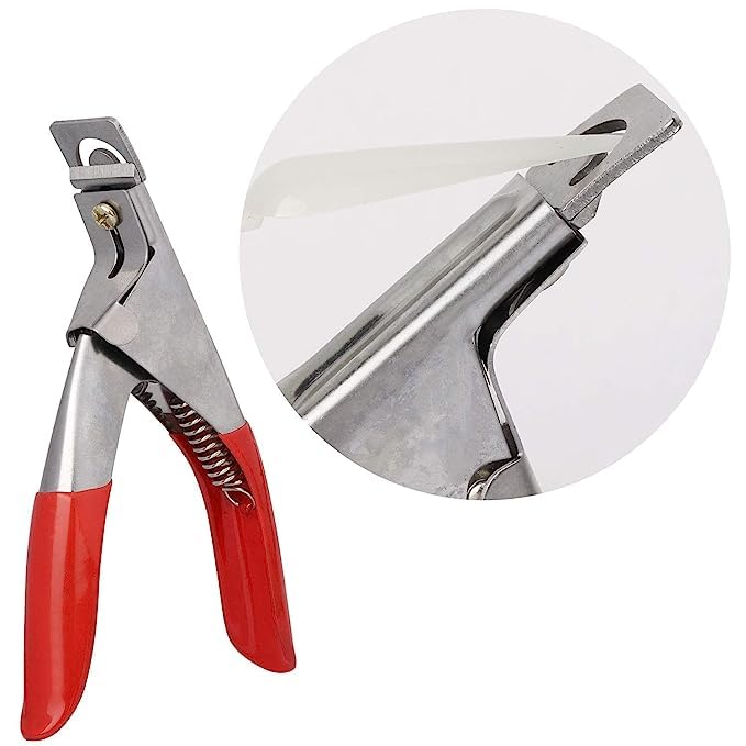 BANIRA Professional Nail Tip Clipper - Adjustable Stainless Steel Edge Cutter for Artificial Acrylic & False Nails - Rustproof Sharp Blade Trimmer for Manicure Pedicure - Salon & Home DIY Nail Art Tool - Perfect for Nail Extensions, Acrylic Nail Shaping & Beauty Design