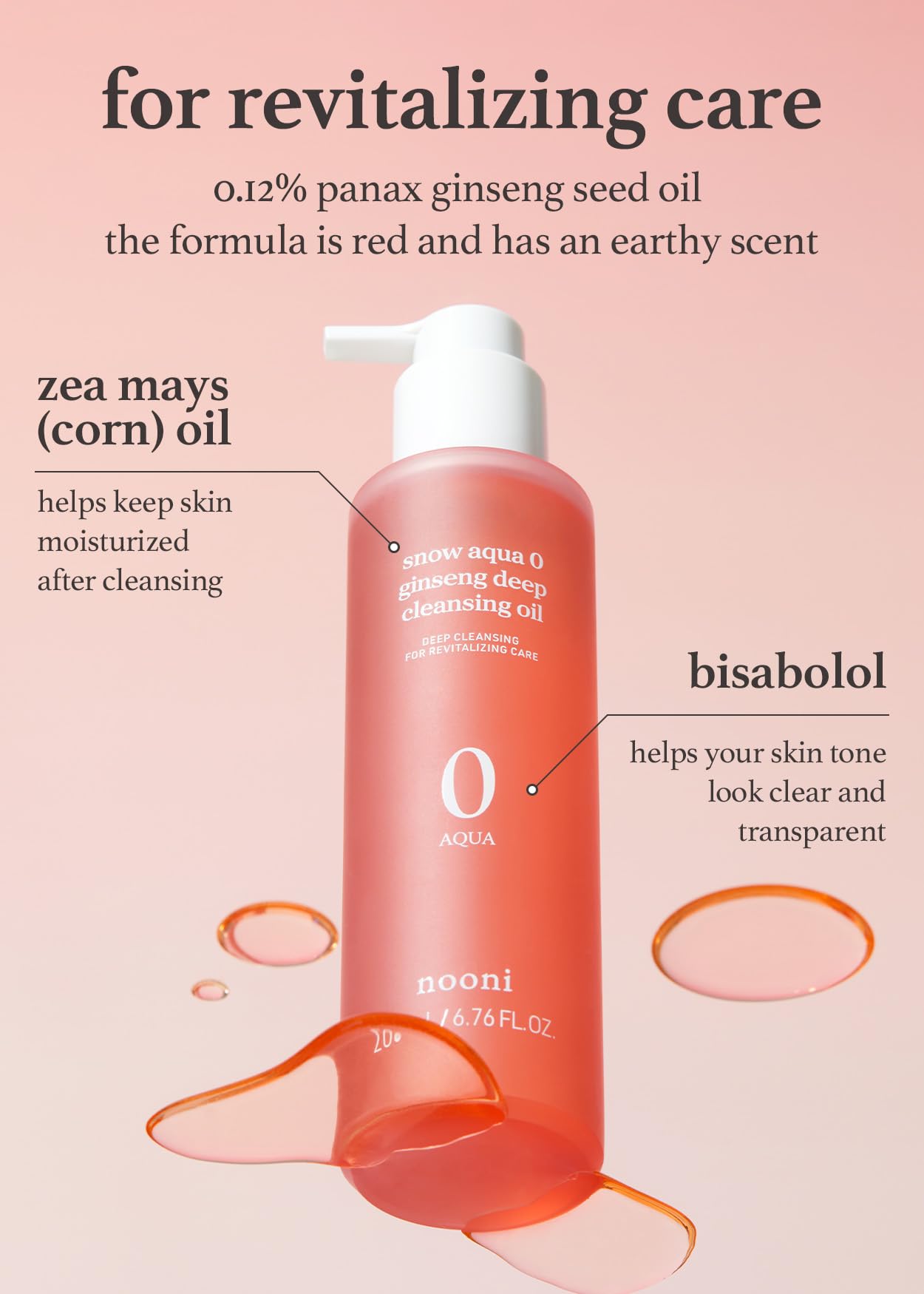 NOONI Korean Cleansing Oil & Facial Cleanser Bundle - Snow Aqua Ginseng Deep Cleansing Oil (200ml) & Snowflake Whipping Foam Cleanser (150ml) for Hydrating & Brightening | Perfect for Double Cleansing Routine & K-Beauty Skincare Regimen