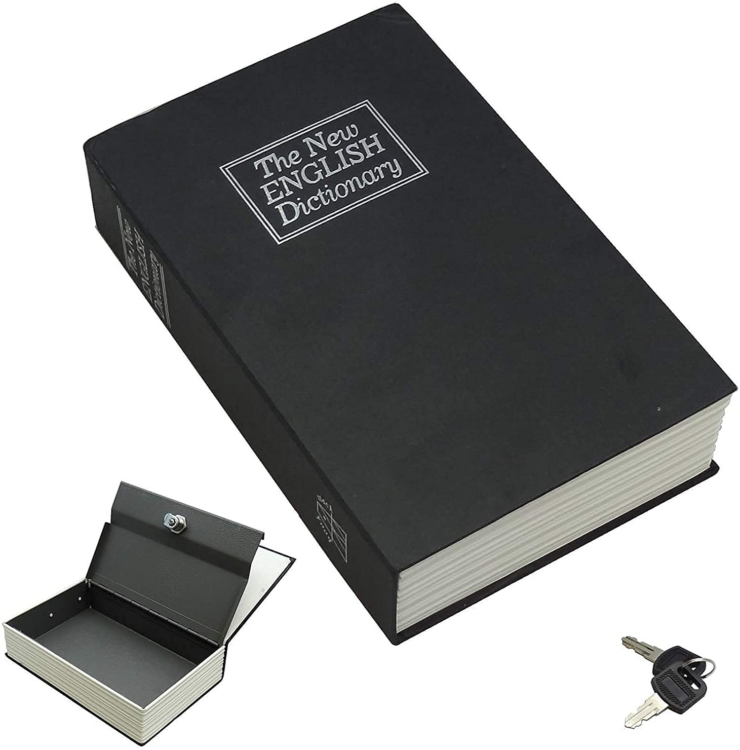 Portable Key Lock Book Safe with Combination Lock - Hidden Dictionary Design for Home, Office & Shop | Secure Cash, Money & Valuables | Ideal for Travel, Dorm & Secret Storage (Pack of 1)