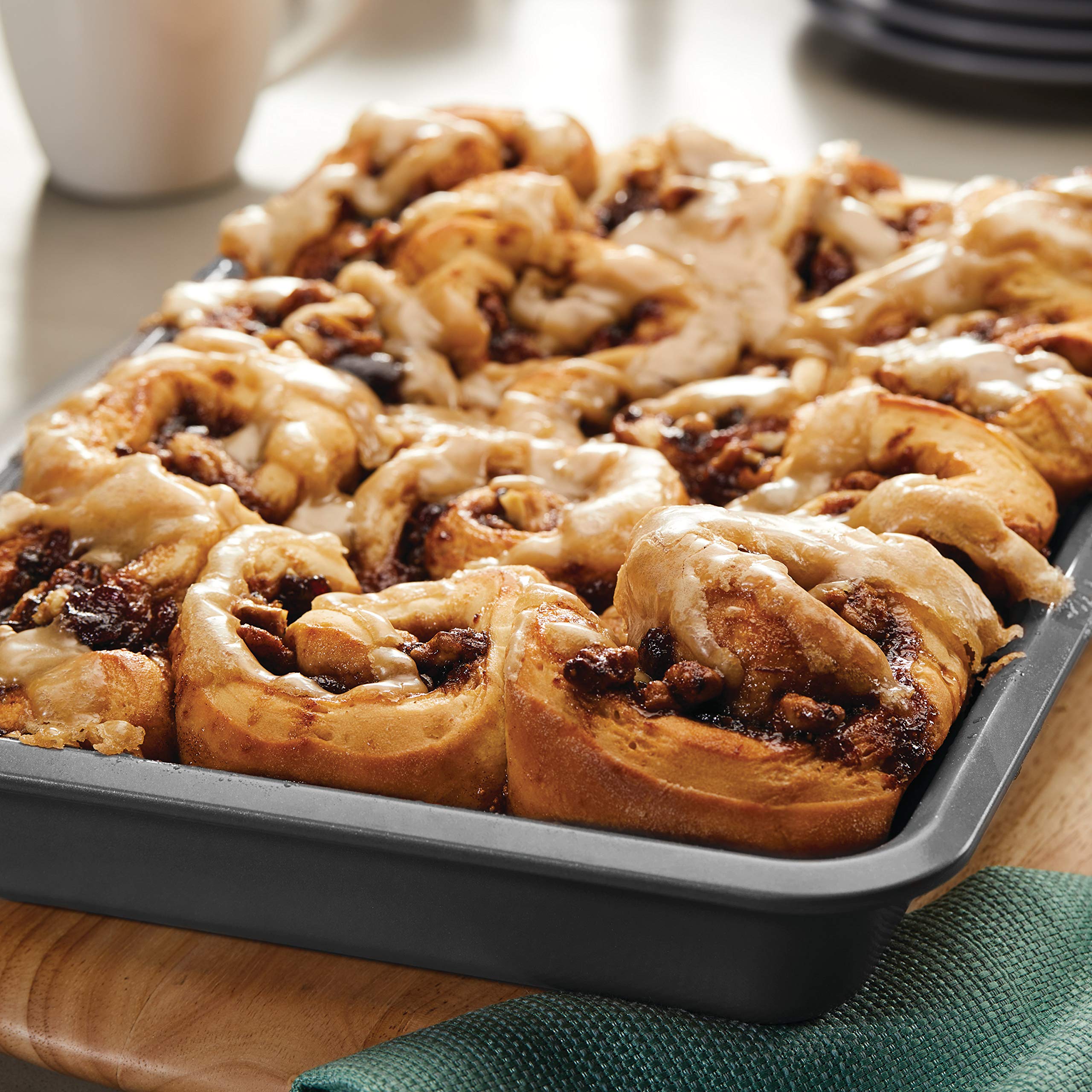 Ayesha Curry 6-Piece Nonstick Bakeware Set - Bread Pan, Cookie Sheet, Baking Pan, Cake Pans - Silver | Perfect for Home Baking, Holiday Cooking & Gift Giving
