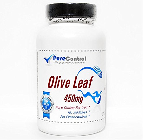 PureControl Supplements Olive Leaf Extract 450mg - 100 Capsules | Natural Immune Support & Antioxidant Boost | Supports Heart Health & Wellness