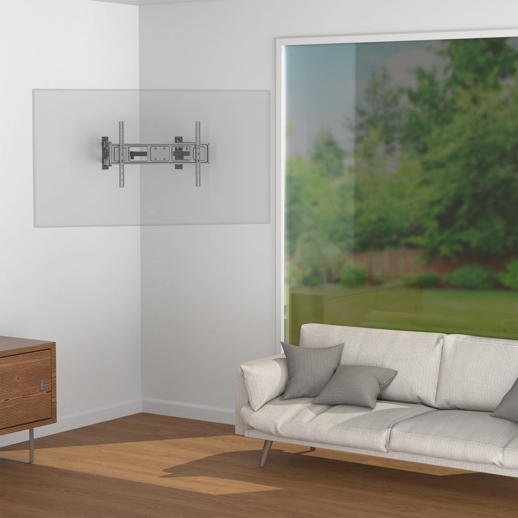 Universal Corner Wall Mount Bracket for 32-70 Inch TVs - Heavy Duty Tilting TV Mount for Living Room, Bedroom & Office