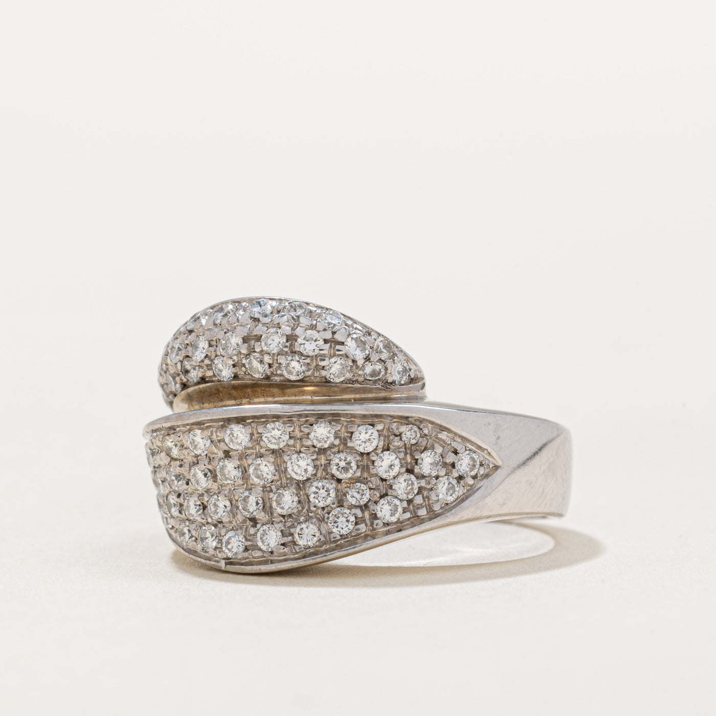 0.93ctw Pave Set Diamond Ring - Size 5.25 | Elegant Wedding Band, Anniversary Gift & Engagement Ring for Women | Perfect for Proposals, Bridal Jewelry & Special Occasions