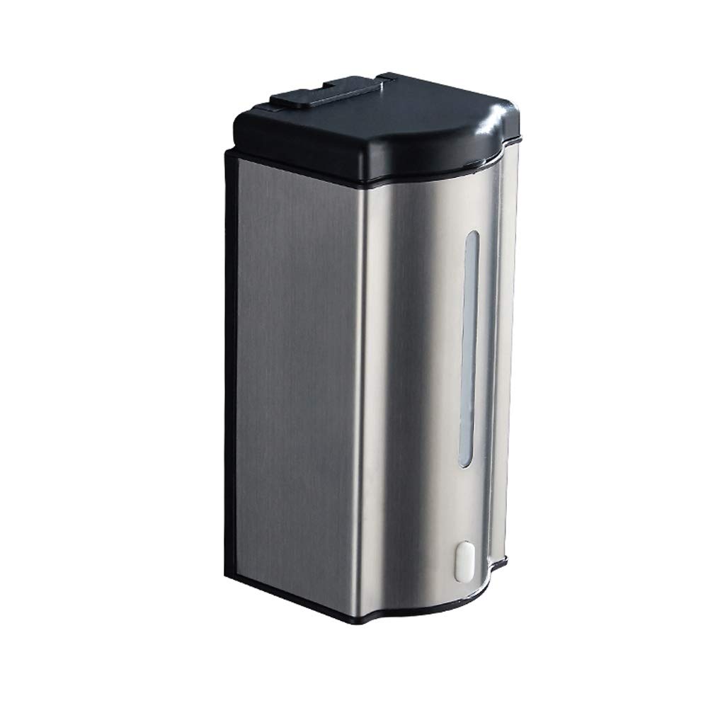 YBYB 600ml Stainless Steel Wall Mounted Soap Dispenser - Hands-Free Touchless Liquid Soap Dispenser for Bathroom, Kitchen, Shower - Ideal for Home, Hotel, Office & School Use (Pack of 5)