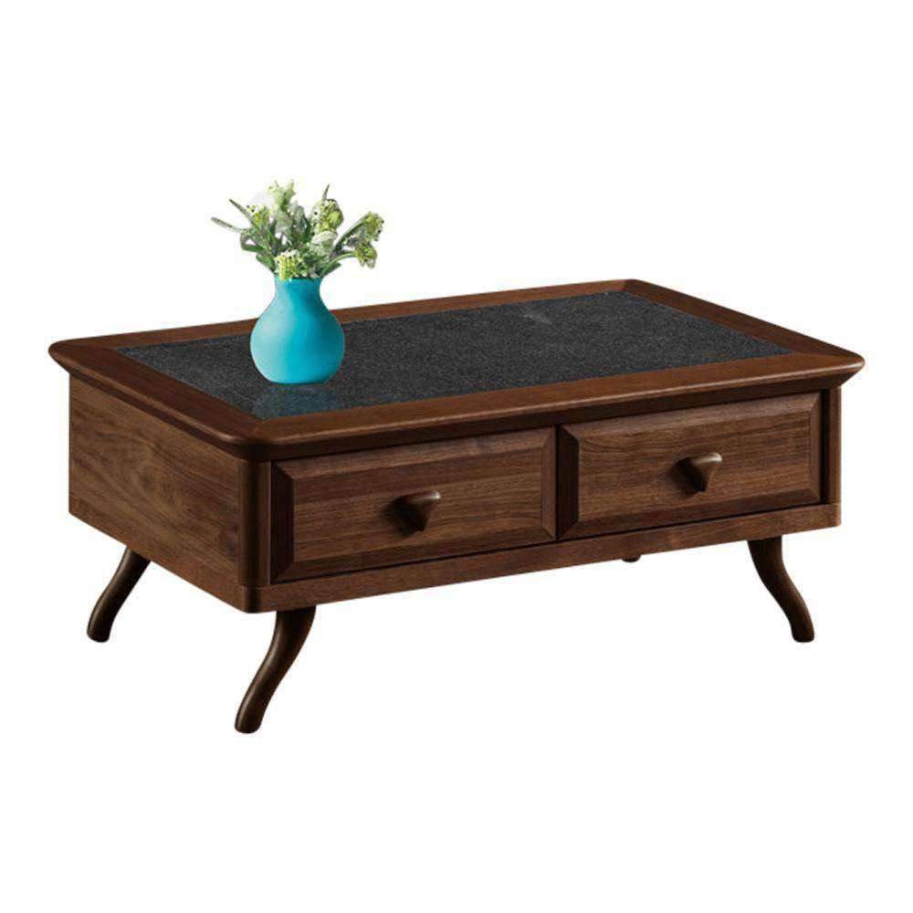 Lennie Lavastone Modern Coffee Table 100cm - Square Living Room Center Table for Small Spaces, Perfect for Apartments, Lounges & Home Decor