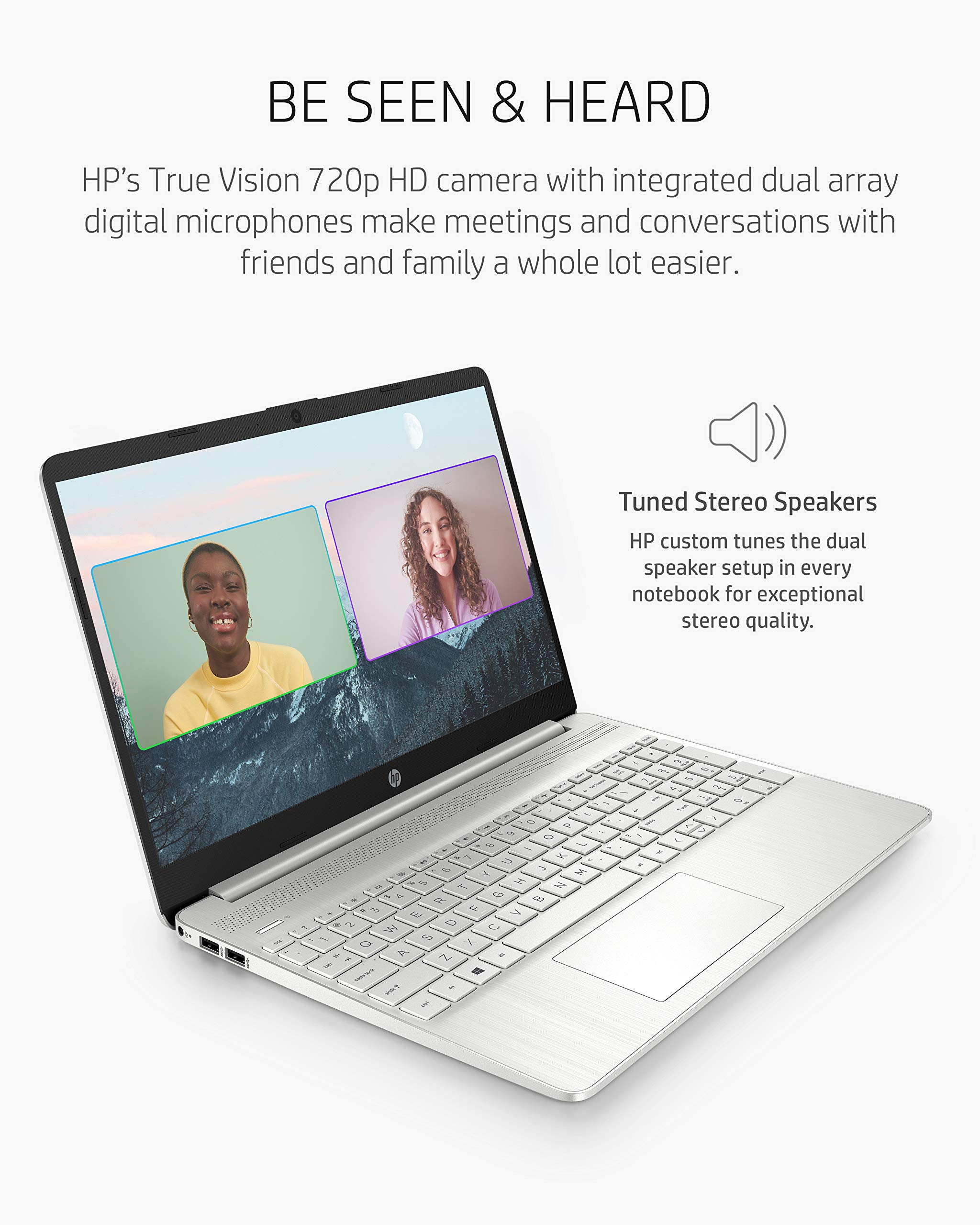 HP 15 Laptop - AMD Ryzen Athlon Gold 3150U, 4GB RAM, 128GB SSD, 15.6
