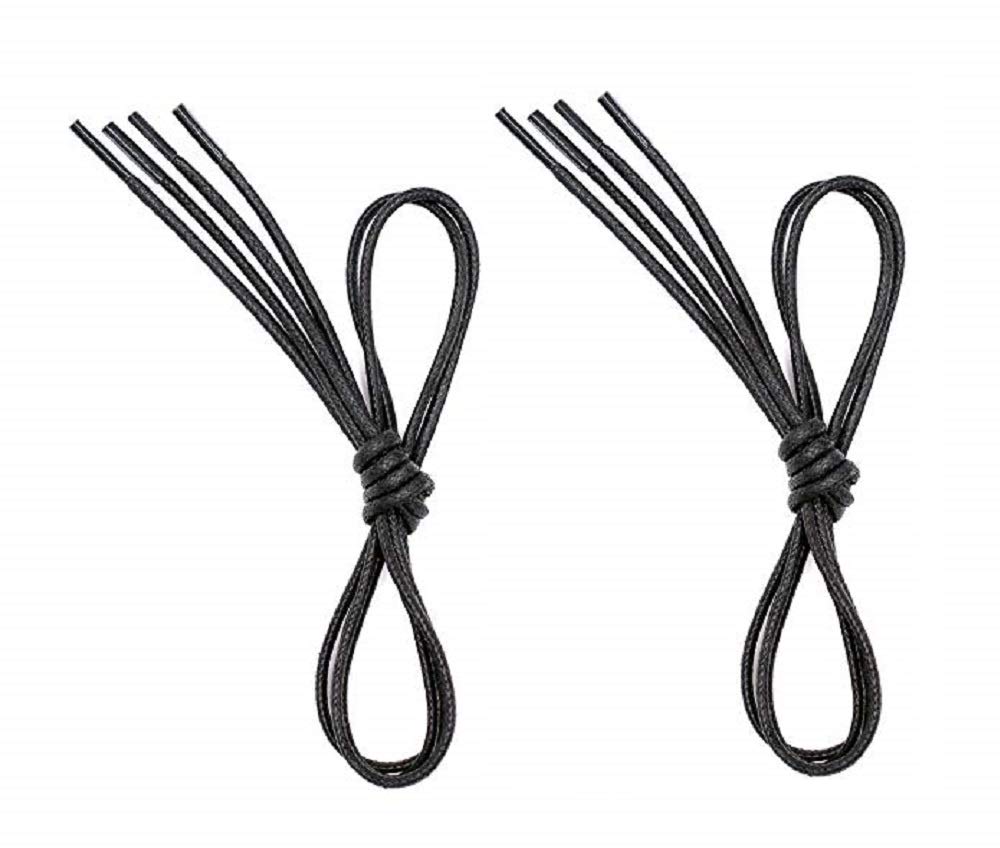 Premium Waxed Dress Shoe Laces for Men - 2 Pairs (Multiple Sizes & Colors) - Ideal for Oxfords, Derbies & Formal Business Attire