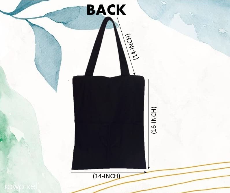 JELLIFY Printed Canvas White Tote Bag for Women - Durable Shopping & Grocery Bag with 10kg Capacity - Perfect for Work, Beach, Travel & Daily Use