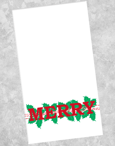 Premium 40-Pack Fine Merry Guest Towel Napkins for Parties, Weddings & Holiday Gatherings - Soft & Absorbent Disposable Paper Napkins for Elegant Dining & Entertaining