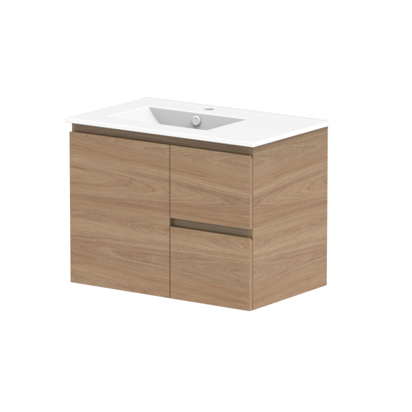 ADP Glacier Pro 60-Inch Double Sink Bathroom Vanity with Ceramic Countertop - Modern White Vanity Set with Soft-Close Doors & Drawers for Master Bathroom Remodel