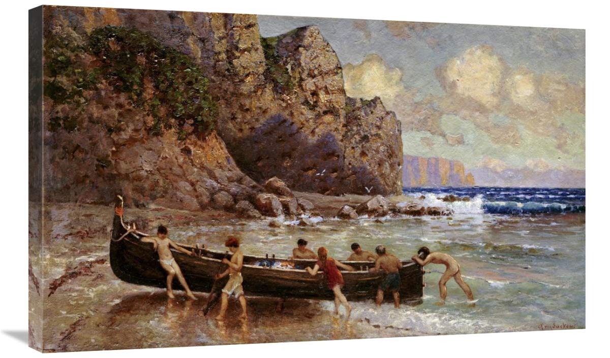 36 Inch On The Beach After The Storm Art Print by Alexander Von Suckow - Coastal Wall Decor for Living Room, Bedroom & Office