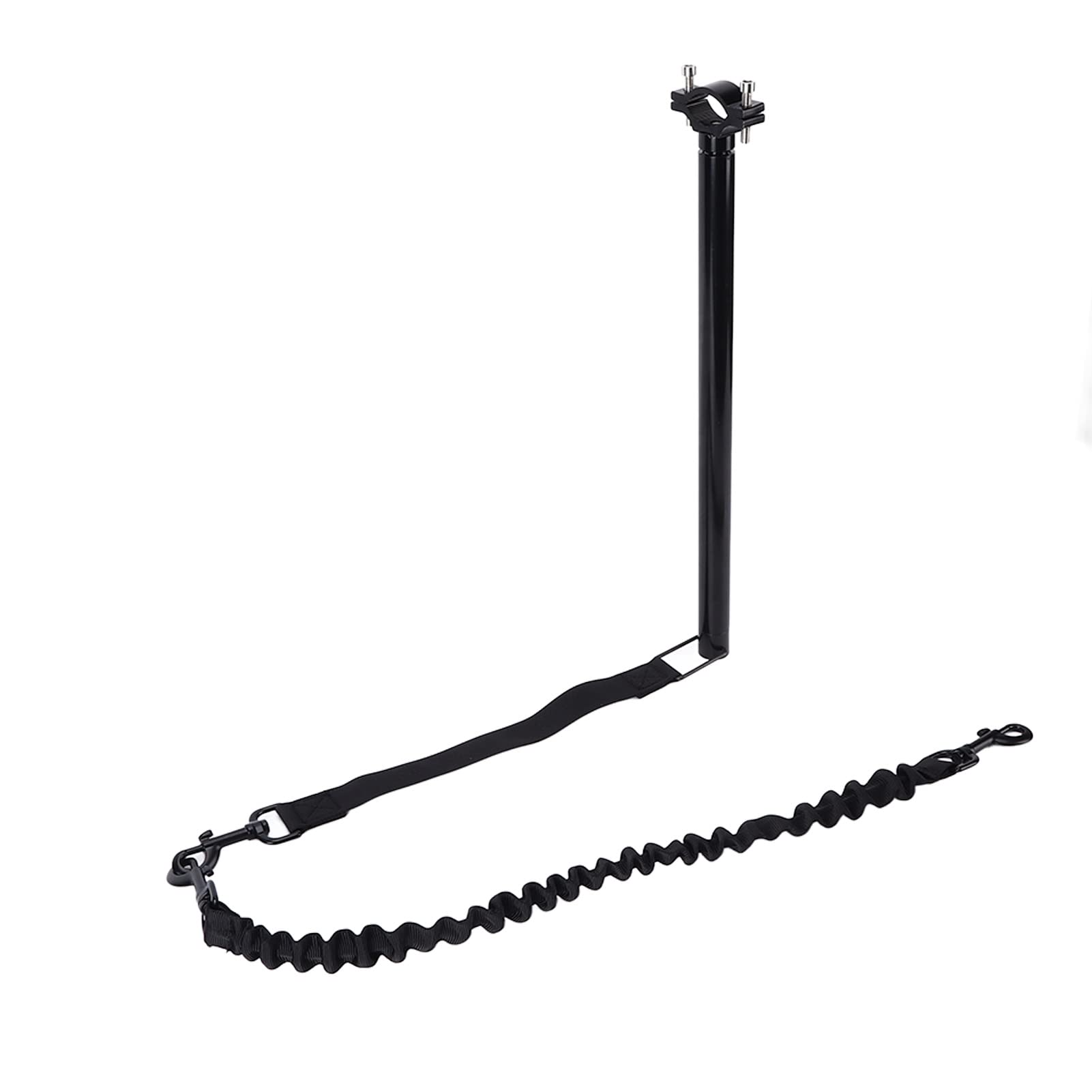 Durable Hands-Free Dog Leash & Bike Attachment - Heavy Duty Black Reflective Leash for Dog Training, Running, Jogging & Cycling | Perfect for Outdoor Adventures, Park Walks & Daily Exercise with Your Pet