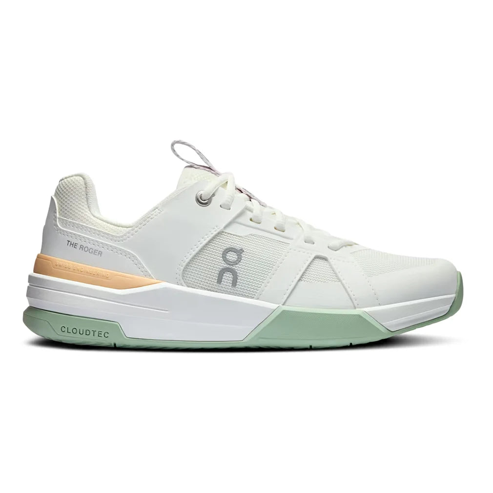 **Roger Federer Pro Tennis Shoes for Women - White & Mineral - Lightweight & Breathable for Court Performance & Casual Wear**