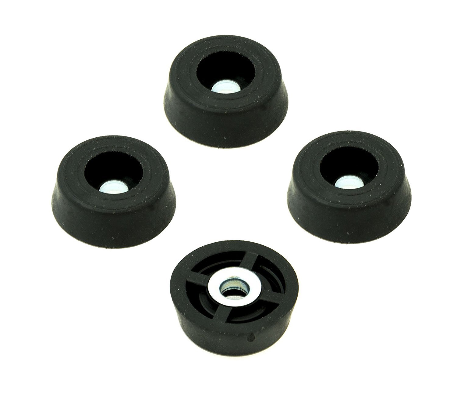 4 Small Super Soft Round Rubber Feet - 0.25
