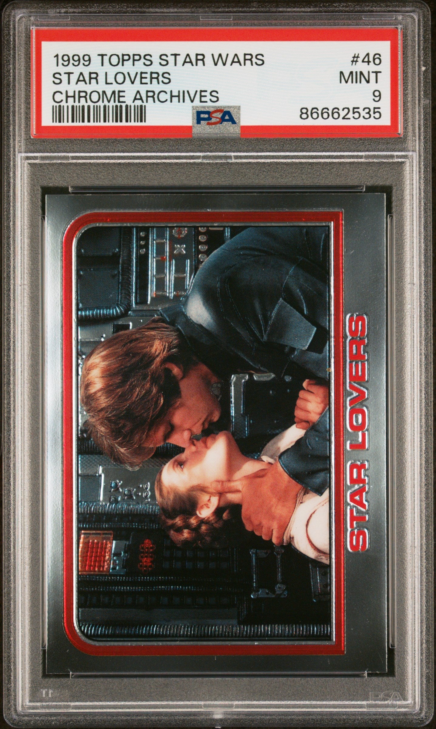 1999 Topps Chrome Star Wars Chrome Archives #46 PSA 9 Mint Condition - Star Lovers Edition - Perfect for Collectors & Display Cases