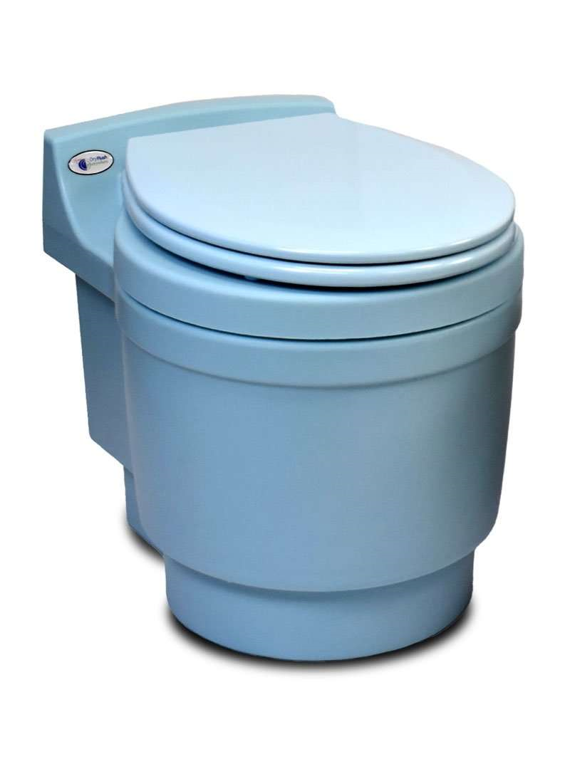 Laveo Dry Flush DF1045 Waterless Portable Toilet with 12V Battery & Charger - Compact, Odor-Free Solution for Camping, RV Travel & Emergency Use