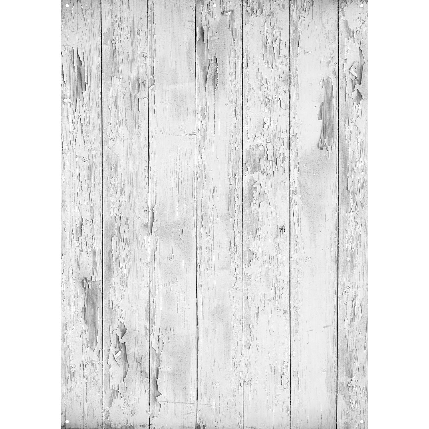 X Drop Canvas Backdrop - White Mist Distressed Wood Photography Background (5' x 7') for Studio, Portrait, and Product Photography