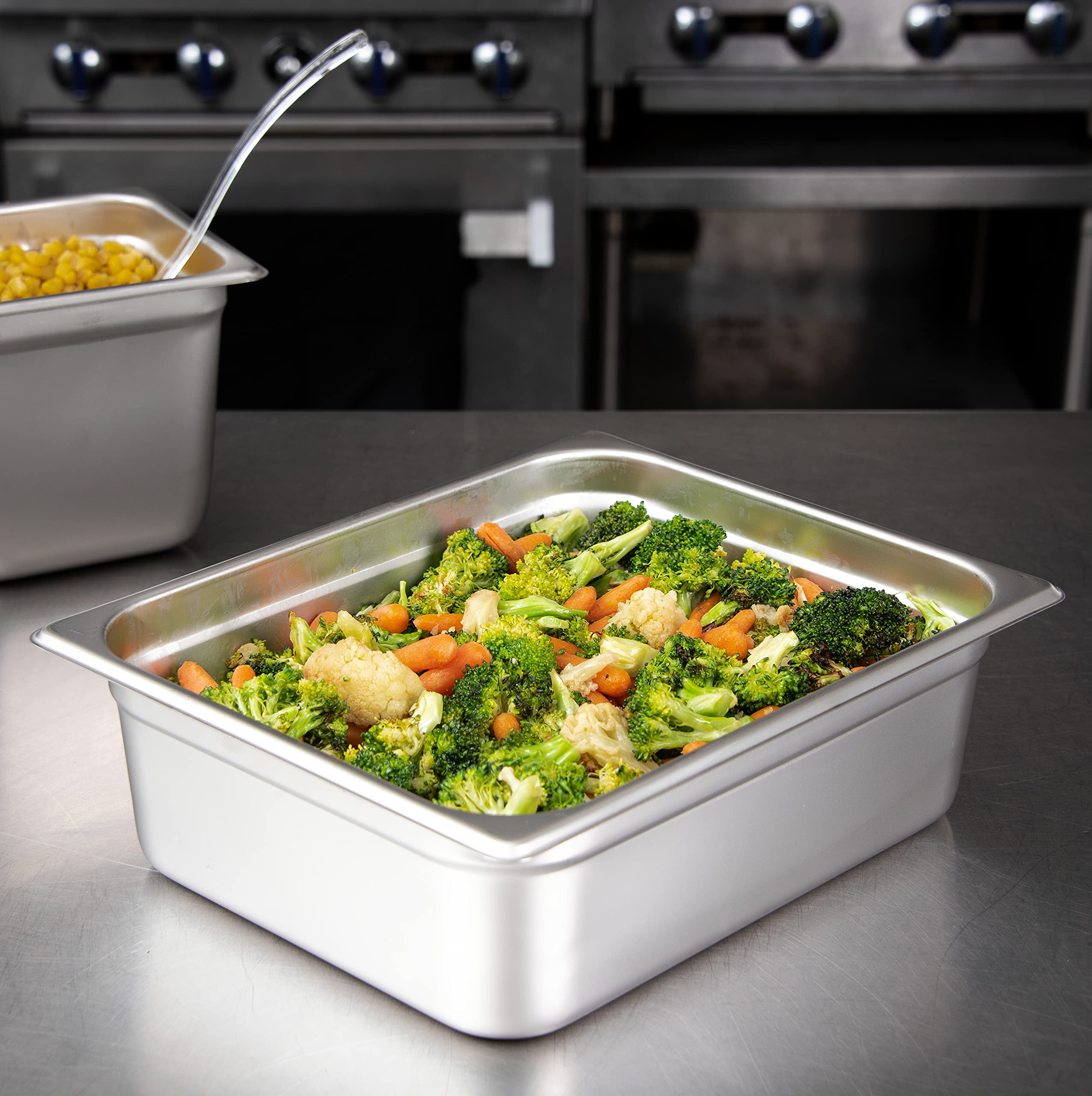 Carlisle FoodService Durapan Stainless Steel 1/2 Size Hotel Pan - 4