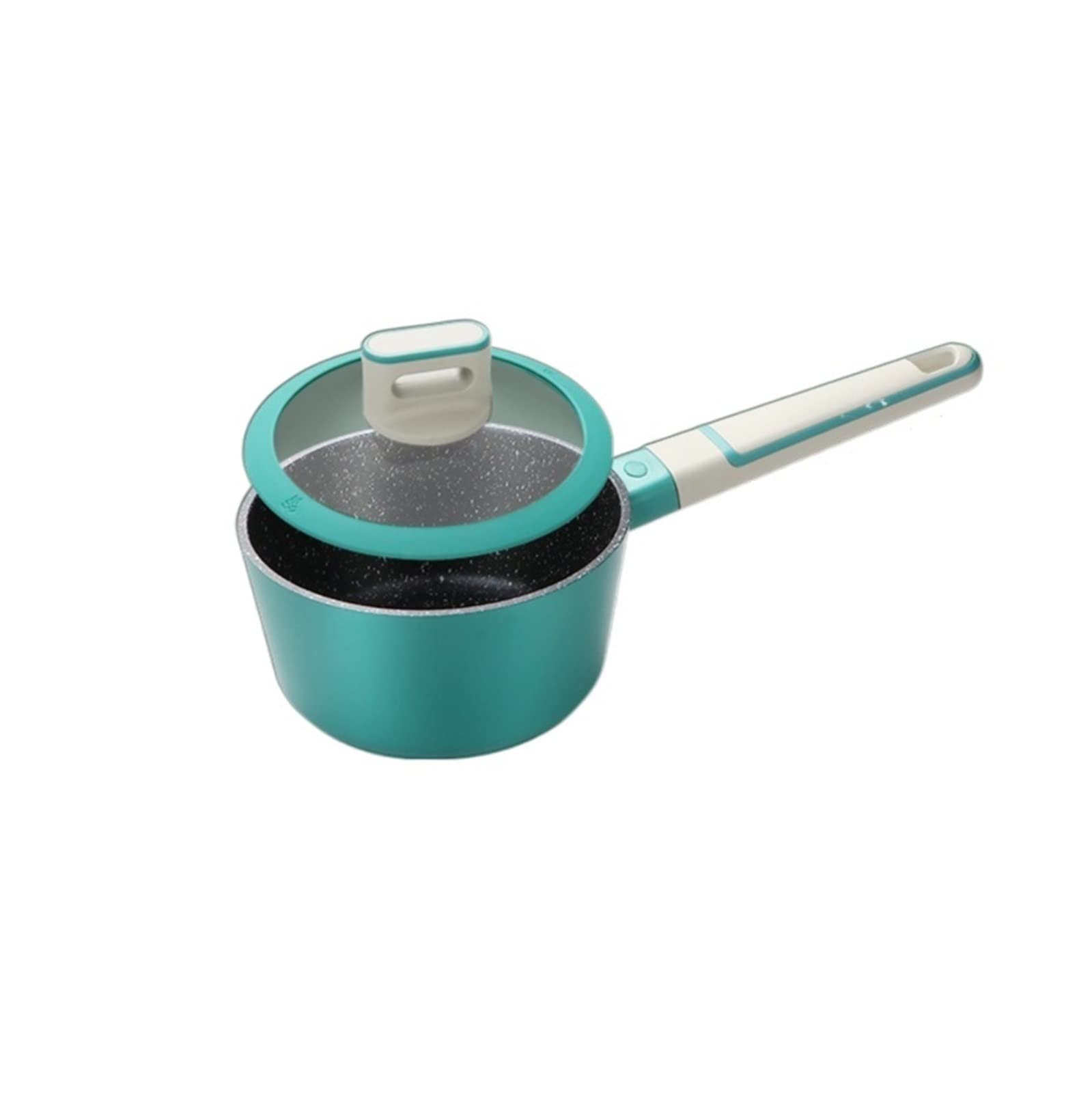 Non-Stick Maifan Stone Wok Pan - 16cm Aluminum Alloy Milk Pot with Long Handle for Home Cooking, Soup & Frying | Perfect for Stovetop, Induction & Gas Cooktops | Durable European-Style Kitchen Cookware (Color: 1pc)