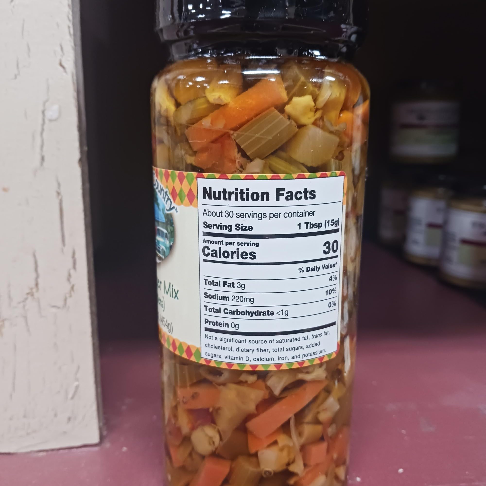 Backroad Country Hot Pepper Mix Condiment - Zesty & Spicy Flavor - 2 Jars - Perfect for BBQ, Burgers, Tacos & Pizza Topping