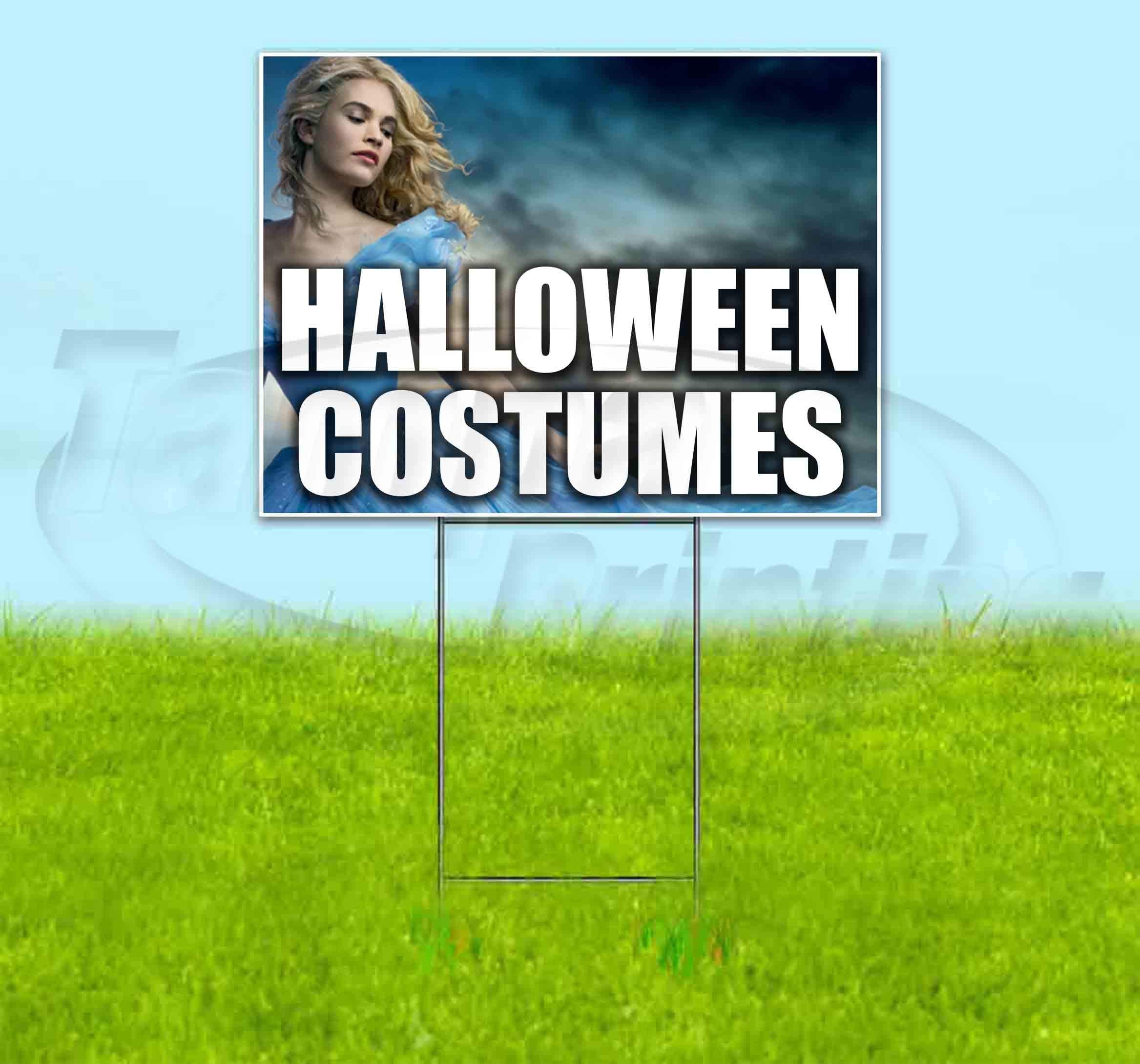 Halloween Princess V3 Yard Sign (18