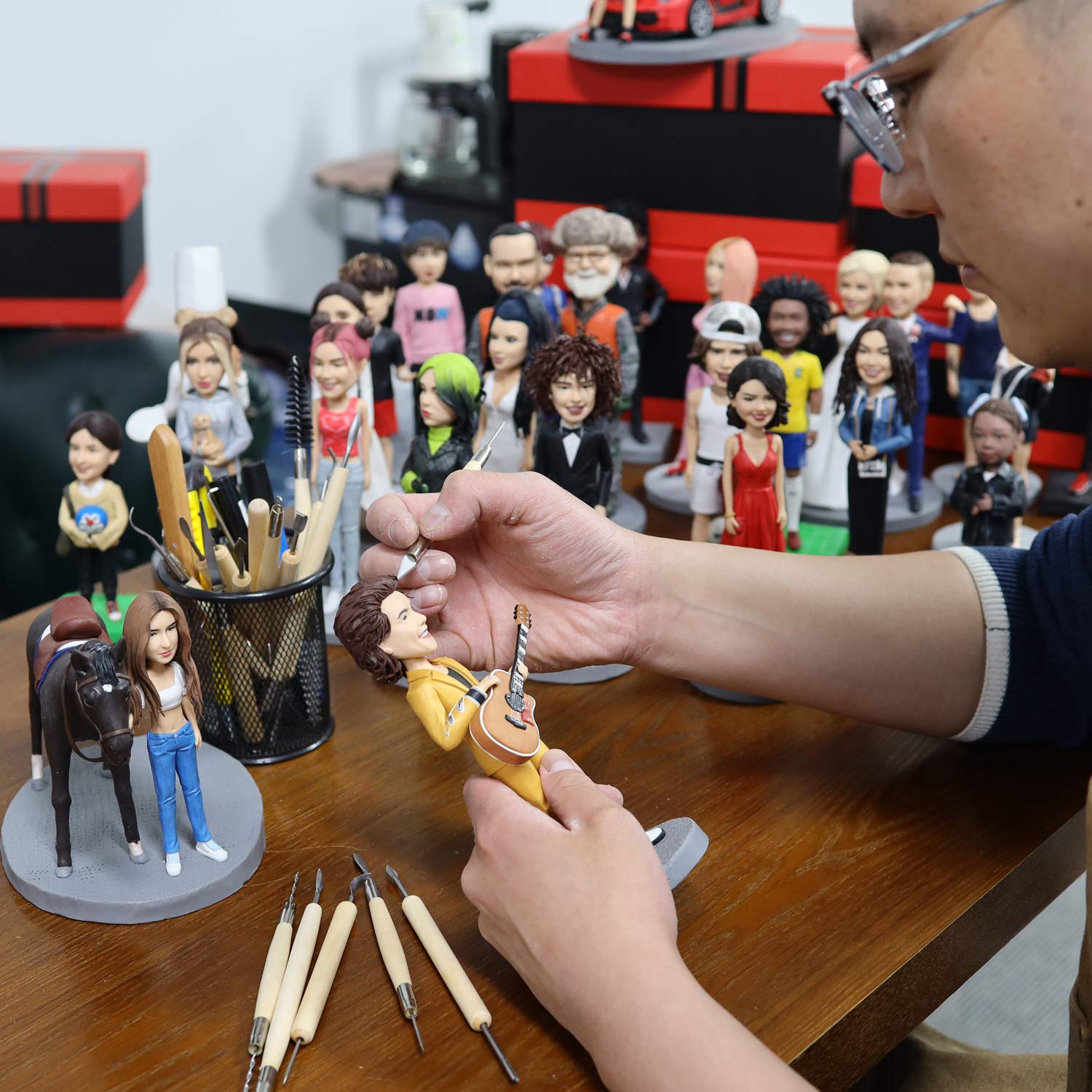 Custom Personalized Bobblehead Dolls - Unique Baseball Gifts for Men - Handcrafted by TikTok Clay Artist Jerry - Perfect for Birthday, Anniversary & Sports Fan Gifts