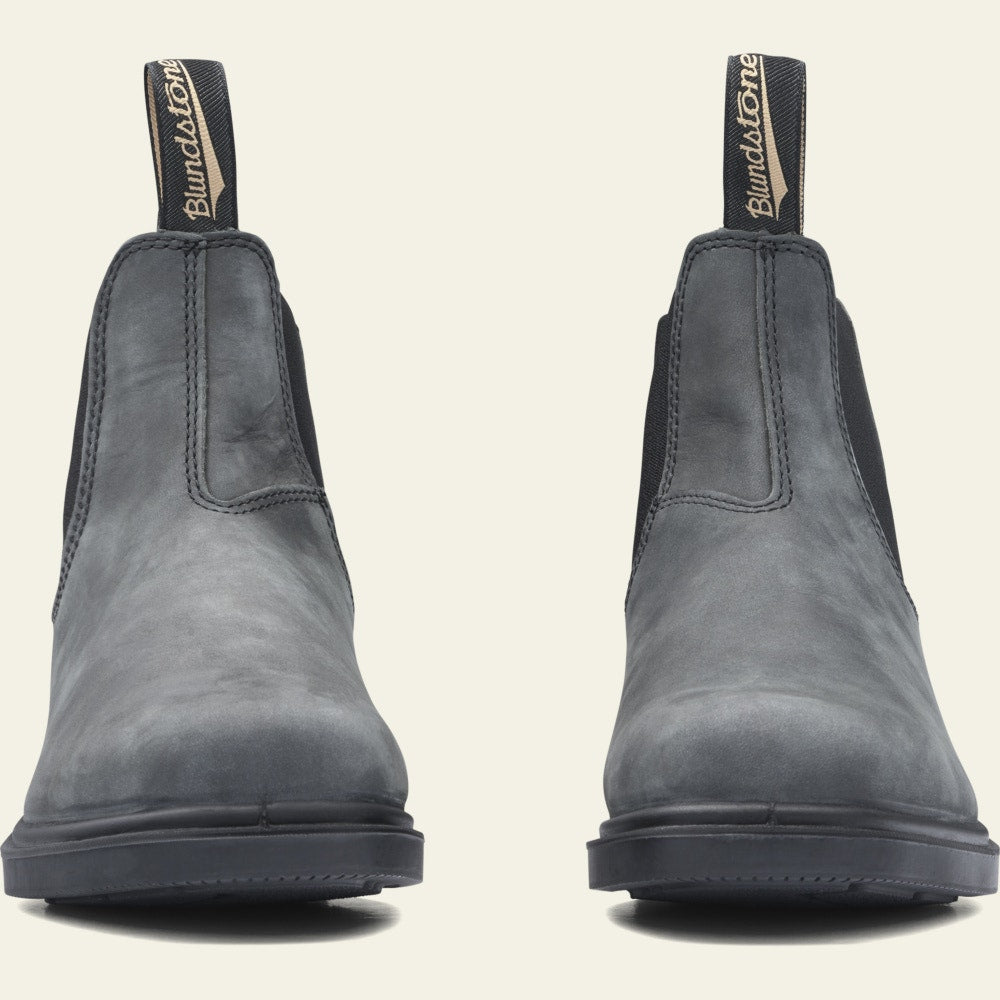 Blundstone 1308 Premium Leather Chelsea Boots for Men & Women - Rustic Black Waterproof Ankle Boots for Work, Hiking & Outdoor Activities