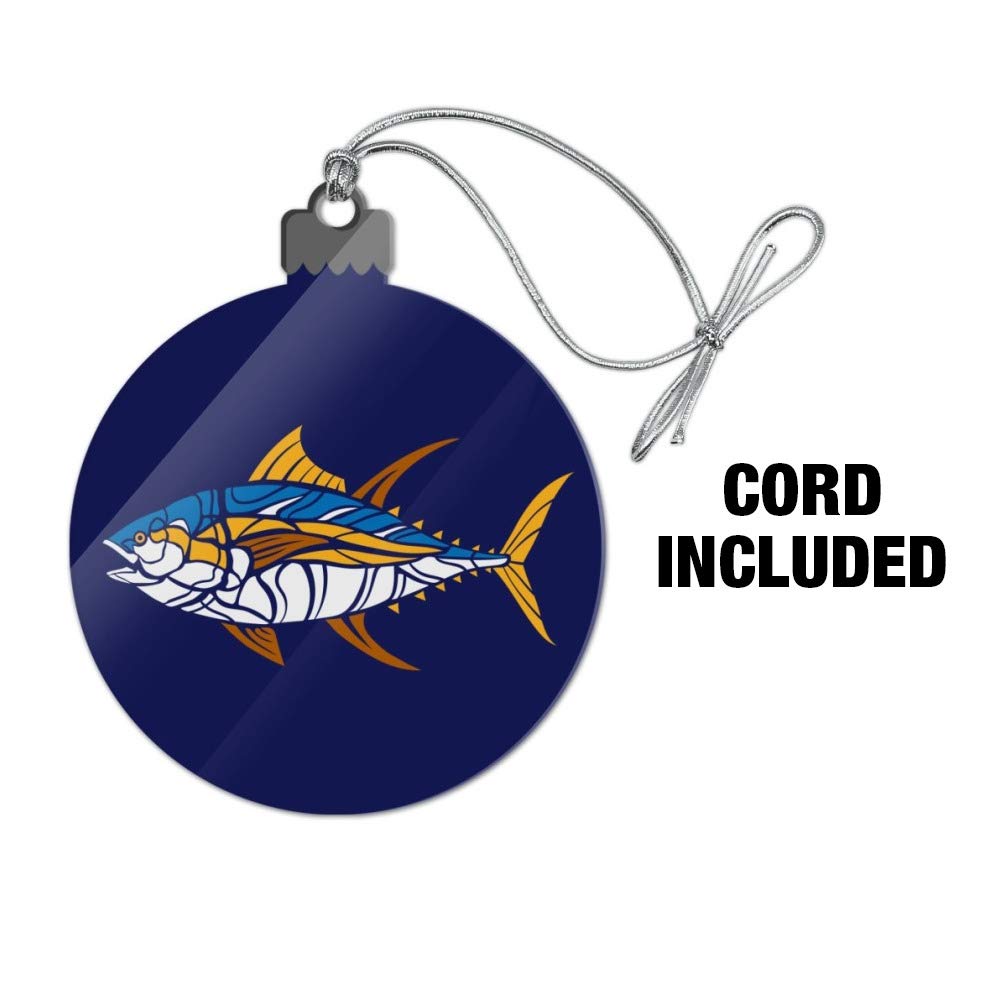 GRAPHICS & MORE Tuna Fish Design Acrylic Christmas Tree Ornament - Unique Holiday Decoration for Christmas Tree, Home, Office & Party Decor