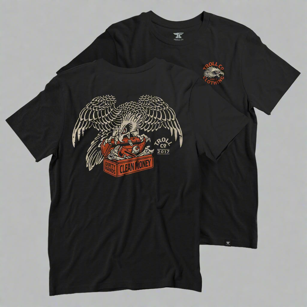 DHCM Eagle Eye Graphic T-Shirt for Men - Comfortable Cotton Tee with Trendy Print - Perfect for Casual Wear, Street Style & Everyday Outfits