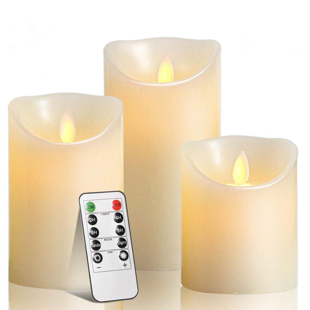 Flameless LED Candles for Home Decor, Garden, Party & Wedding - Unscented Votive Tealight Candles with Real Wax, 3W Battery-Operated Pillar Candles - Perfect for Romantic Dinners, Outdoor Events & Holiday Decorations